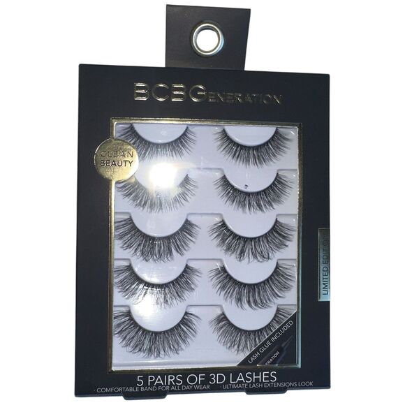 3D Eyelash Extension Volume Wispy Lash Falsies 16 Pairs with Glue Starter Kits - Picture 9 of 11